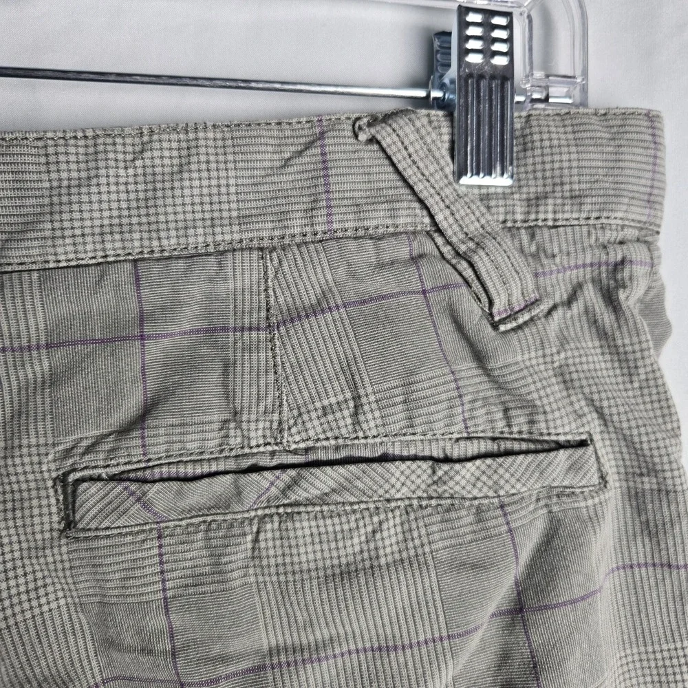 Tony Hawk Gray Plaid Chino Shorts Mens 32 Skater Preppy Punk Grunge Retro Casual